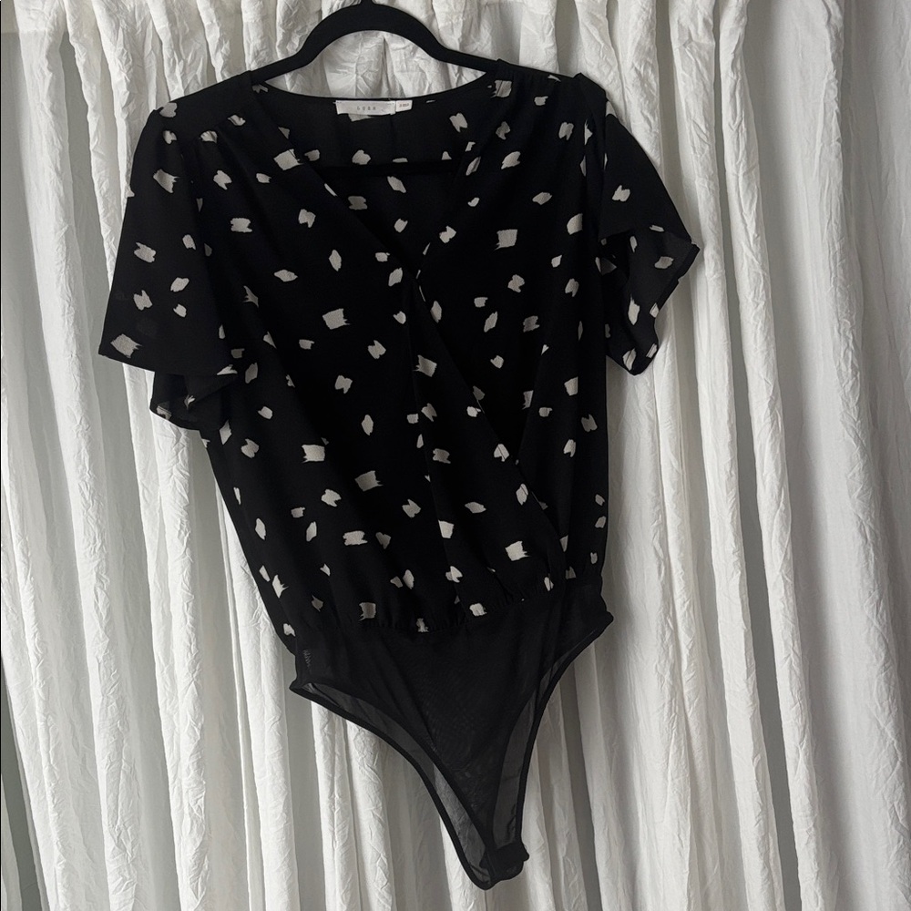 Lush Monochrome Patterned Top